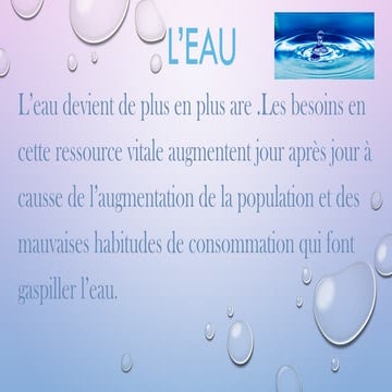 une présentation sur l'importance de L’eau.pptx
