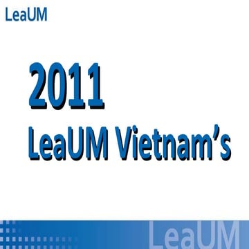 Leaum vietnam's credential_2011