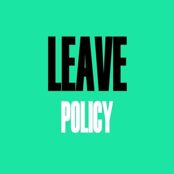 LEAVE POLICY