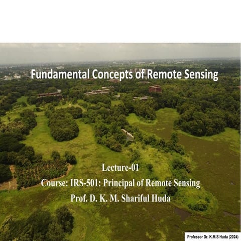 Fundamental Introduction to Remote Sensing