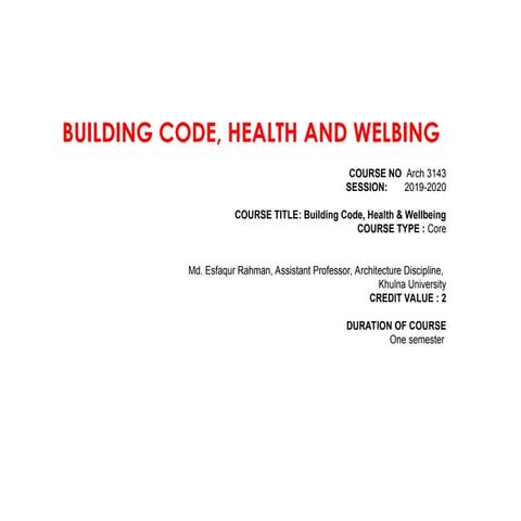 Lec-01 UNDERSTANDING THE BUILT ENVIRONMENT AND HEALTH.ppt