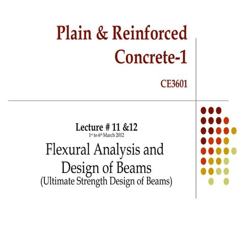 Lec 11 12 -flexural analysis and design of beams