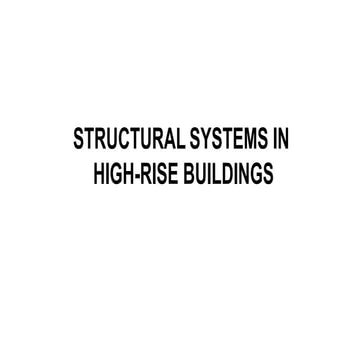 Structural System in High Rise building