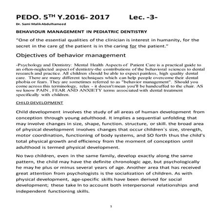 pediatric-Lec.3 child behavior