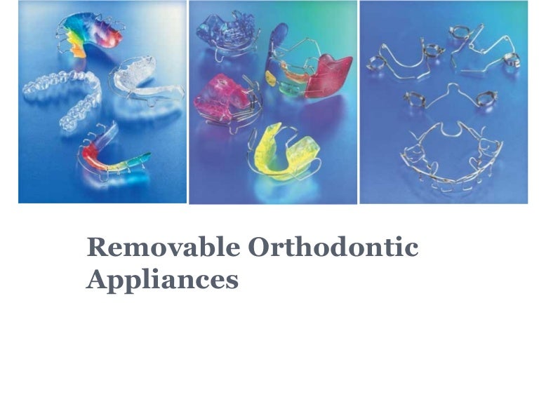 removable orthodontic appliances