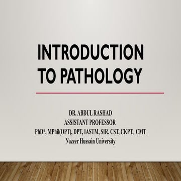 Lec.01A. Introduction of Pathology.pptx Introduction of Pathology