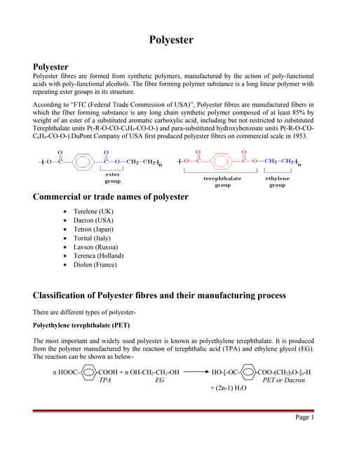 polyester presentation | PPTX