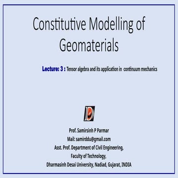LEC-3  CL601 Tensor algebra and its application in  continuum mechanics.pptx