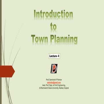 Lec- 4  Introduction to Town Planning.pptx