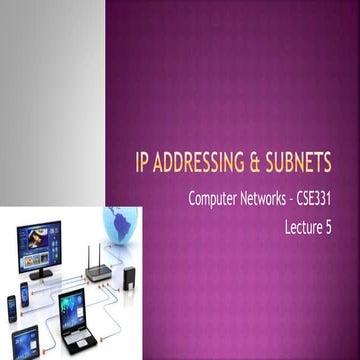 Lec 5(Ip Addressing and Subnets)