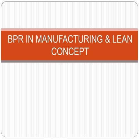  Lean manufacturing & Supply Chain