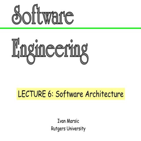 Software Architecture in Architecture design .ppt | Operating Systems ...