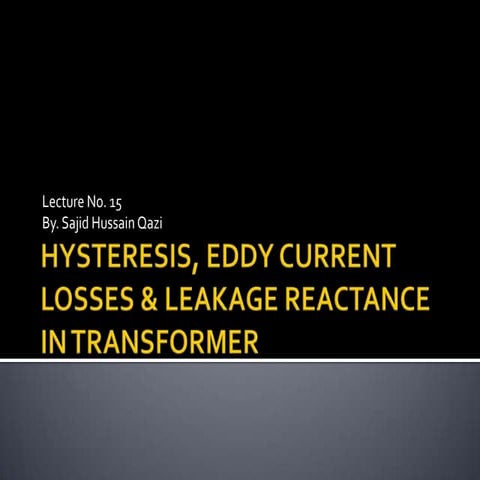 Lec 8 hysteresis-_eddy_current_losses_in_transformer