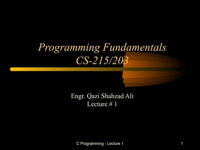 Programing Fundamental | PPT