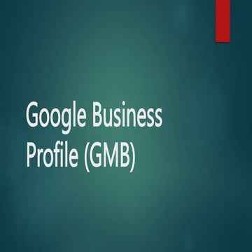 Google My Business or Local Searches SEO