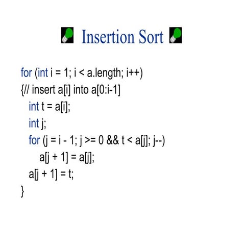 Data Structure Insertion sort | PPT