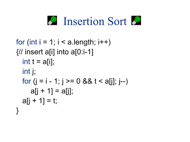 Data Structure Insertion sort 