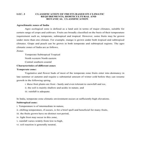 CLASSIFICATION OF FRUITS