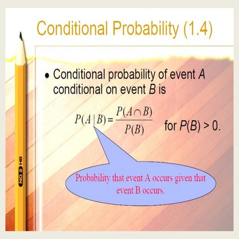Machine Learning course Lecture number 3, machine learning - lec03_cond_prob (1).pptx