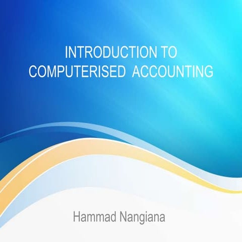 Computerised  Accounting(Setup Company)