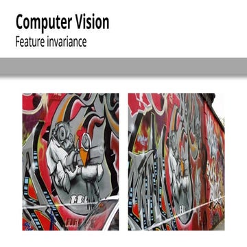 computer vision lecture 5 features extraction