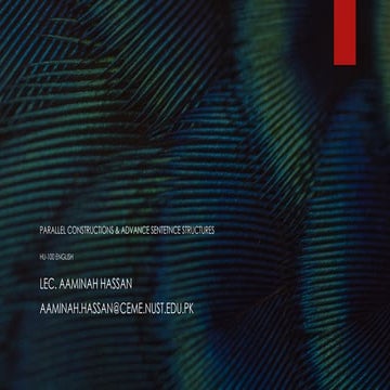 Parallel Sentence Structure in english course.pptx