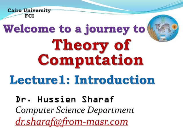 Theory of computation Lec1
