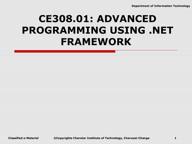 Introduction to .NET Framework