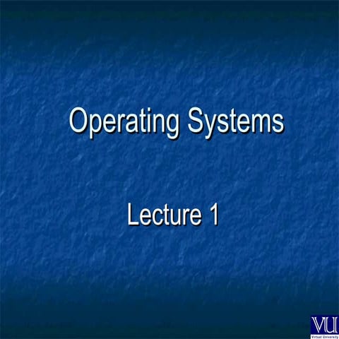 Operating Systems | PPT