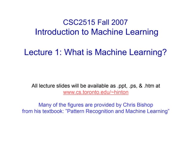 Lecture 1