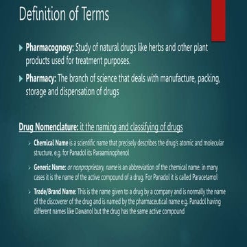 Pharmacology notes, the introduction.and definition of terms
