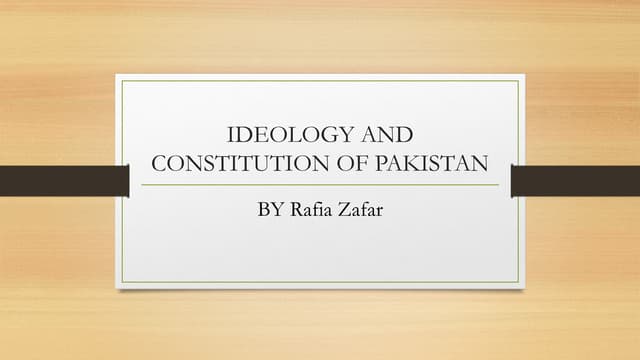 Ideology and Constitution of Pakistan.pptx