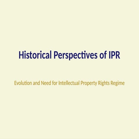 Intellectual property rights | PPTX