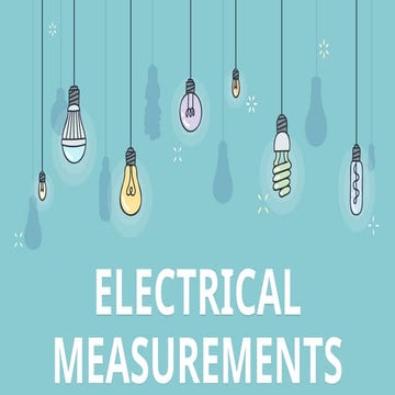 Grade 10: Robotics Electrical Measurements Grade 10: Robotics Electrical Meas...