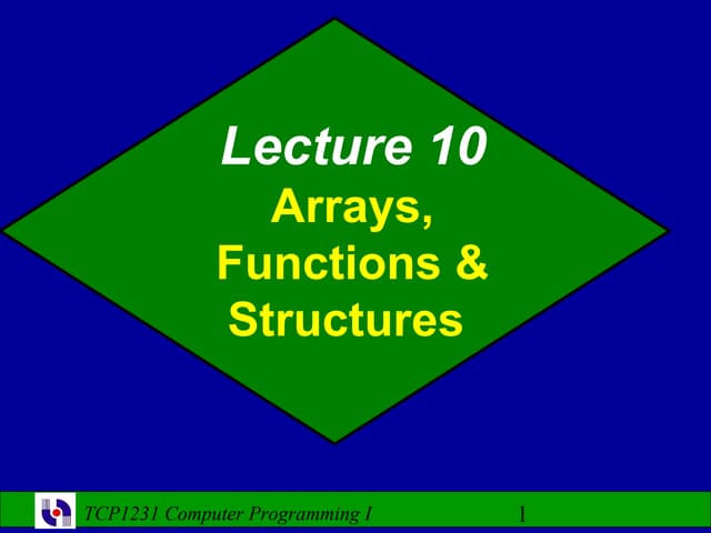 Computer Programming- Lecture 10