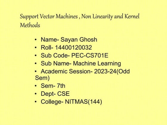 Support Vector Machines ( SVM ) | PDF | Technology & Computing