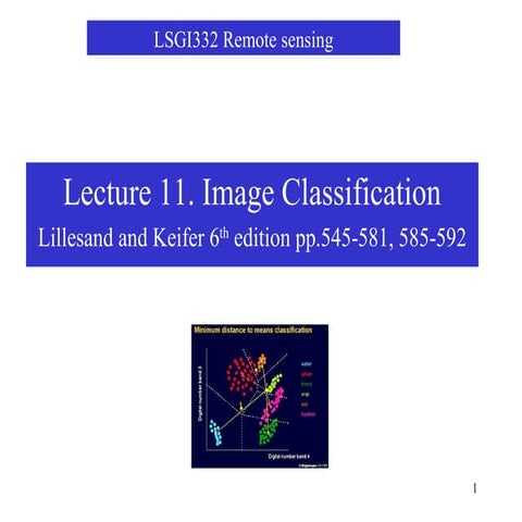 Remote Sensing Lec 11