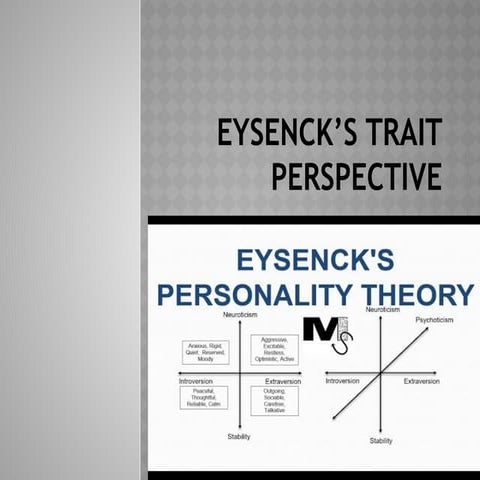 Lec 11 & 12 - Eysenck’s Trait Perspective.pptx