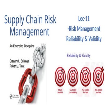 Lec 11 Risk Measurement Reliability & Validity.pptx