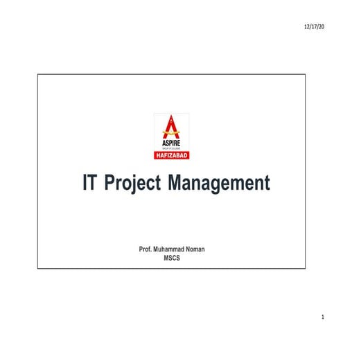 IT project management is a best slides for students