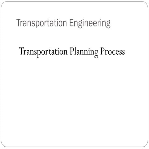 Lec 14 Demand Forecasting 2008 (Transportation Engineering Dr.Lina Shbeeb)