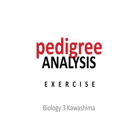 Lec14 Pedigree Analysis Exercise