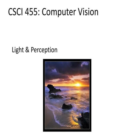 Computer vision - light