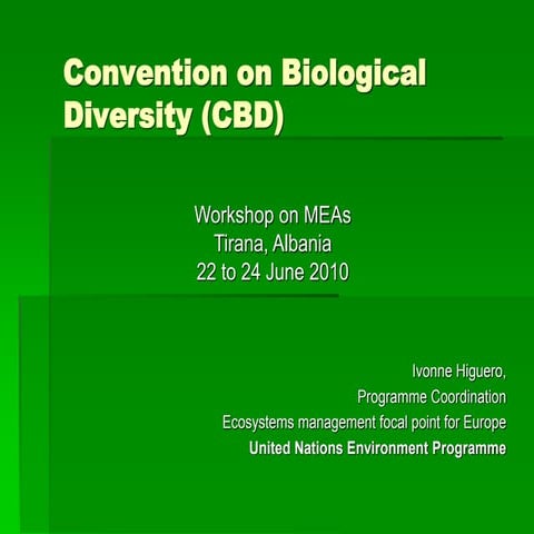Convention on Biodiversity