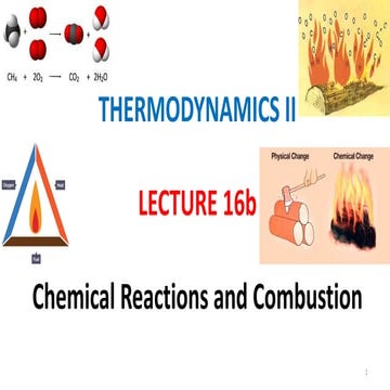 Lecture 16b Chemical Reactions and Combustion