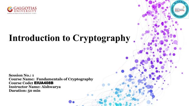 Fundamental to Cryptography_Introduction