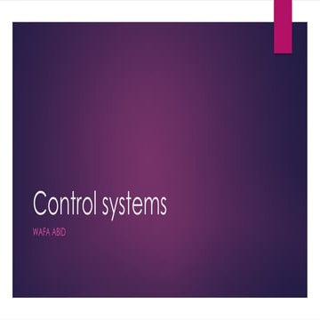 Fundamentals of Control Systems and Automatic Control Engineering | PPTX