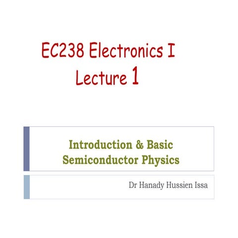  Lec1 introduction & basic semiconductor physics