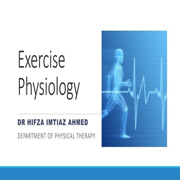 exercise physiology introduction | PPTX