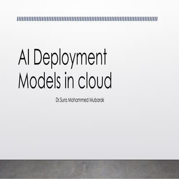Cloud computing and artificial intelligence | PPTX